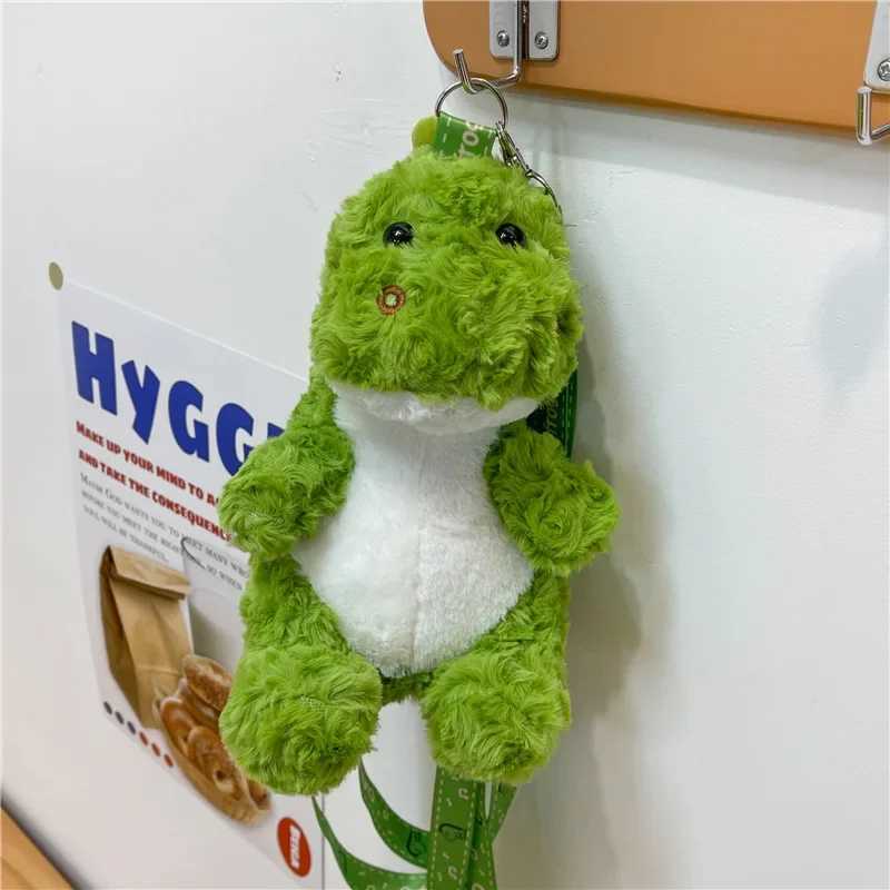 Fashion Dinosaur Plush Backpack Creative 3D Crossbody Bag Cute Animal Plushie Doll Mini Shoulder Bag Dino Bag Birthday GiftsXJ241219