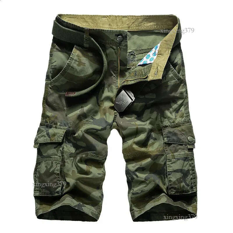 Camouflage Camo Cargo Shorts Men Mens Casual Shorts Male Loose Work Shorts Man Military Short Pants Plus Size 29-44 241007