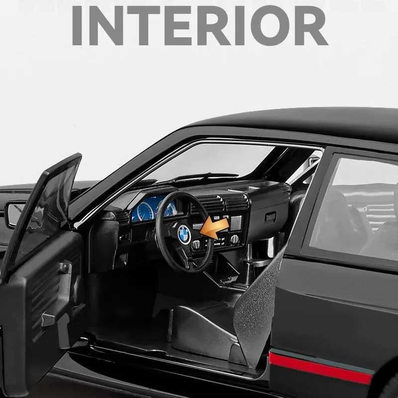 1 24 BMW M3 E30 IM alloy micro car die-casting metal Sc car model sound light simulation series childrens toy car gift Y241221