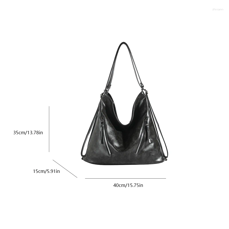 2025 NEW Totes Autumn And Winter Style Women's Shoulder Bag Large Capacity Soft Texture Handbag Solid Color PU Crossbody zhanyishengli