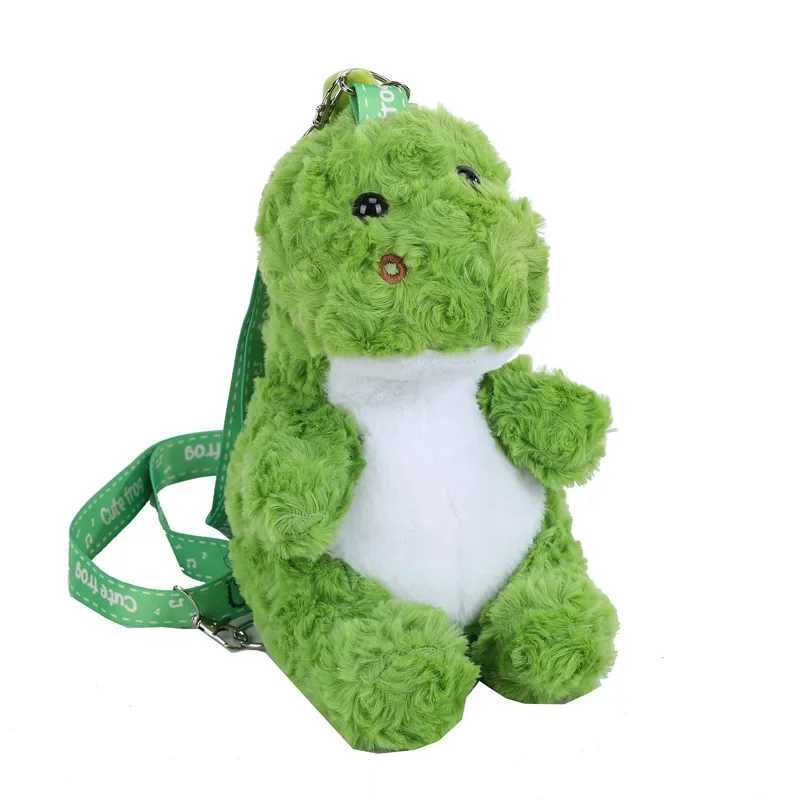 Fashion Dinosaur Plush Backpack Creative 3D Crossbody Bag Cute Animal Plushie Doll Mini Shoulder Bag Dino Bag Birthday GiftsXJ241219
