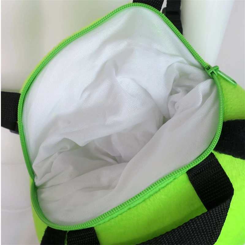 14 inches New Alien Invader Zim 3D Eyes Robot Gir Cute Stuffed Plush Backpack Green Bag Xmas Gift girl plush toyXJ241219