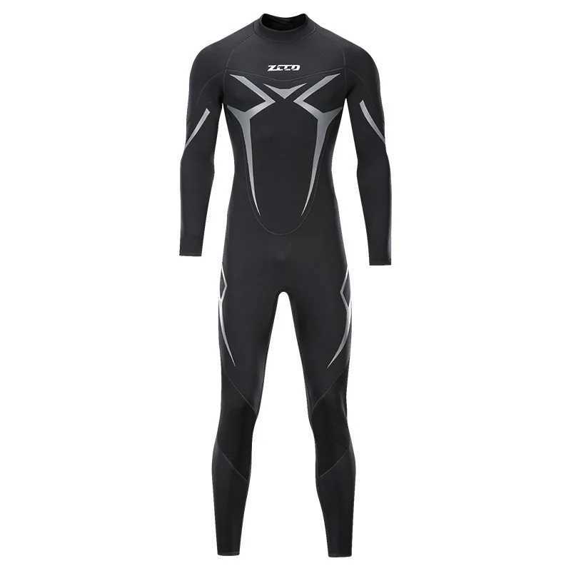3MM Neoprene Wetsuit Mens Warm Super Elastic Cold-Proof Full Body Wetsuit Swimming Snorkeling Diving Surfing SuitXJ241220