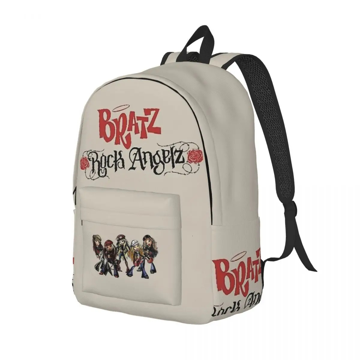 Bratz 2024 Rock Angelz Group Backpack High College School Student Bookbag Shoulder Bag Fit Teens Daypack For Outdoor Travel