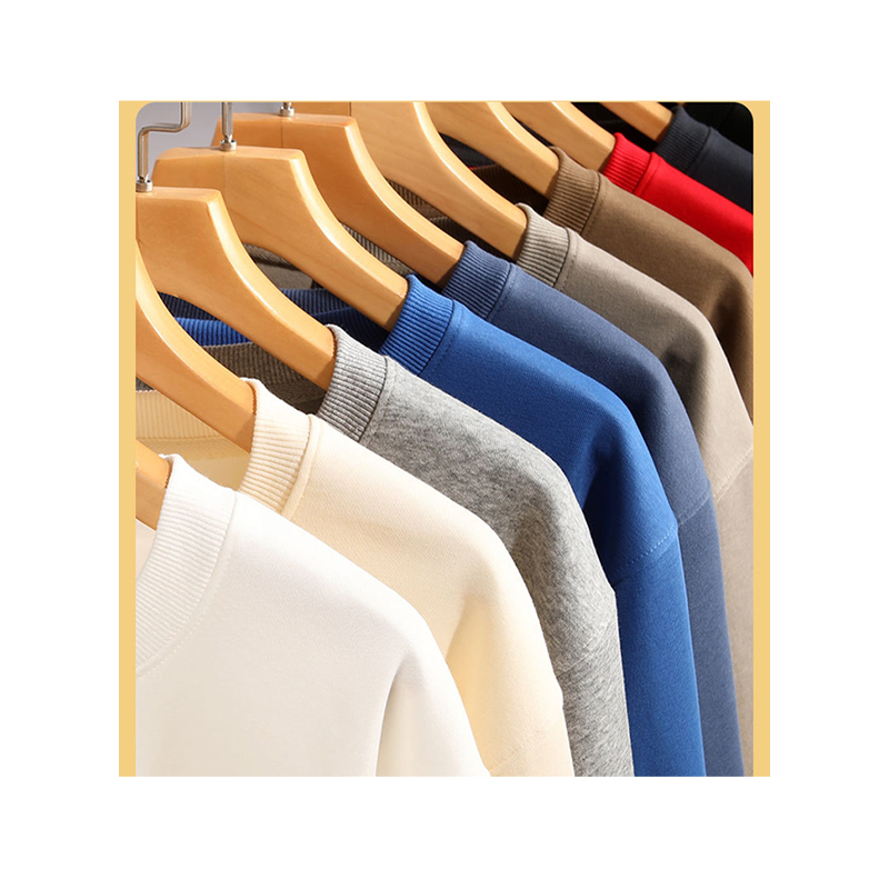 Heavyweight sweater men 2024 new spring, autumn and winter youth padded thickened round neck shirt tide couple round neck jacket m032