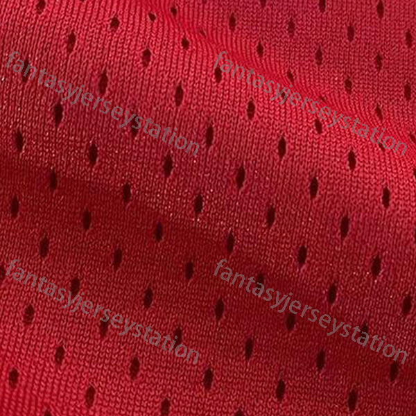 Mens 14 Red Embroidered Basketball Jersey, Polyester 100% Knit Fabric, Crew Neck, Loose Fit, Slight Stretch, Sports Top for Training, Team Sports, Siz