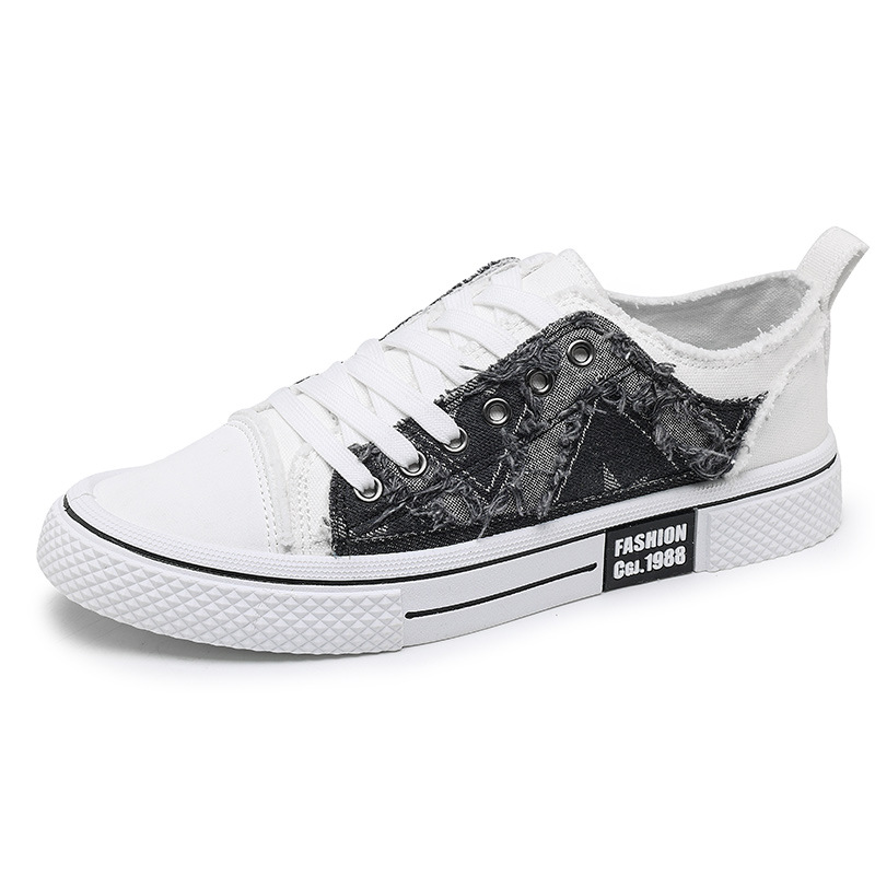 Men Casual Shoes Low Heel Fashion Design Comfort Breathable Low-top Trendy Versatile Triple Black Blue Free shipping