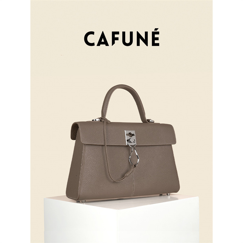 Bag CAFUNE Niche Bag For Women With High-End Texture, Stance Bag, Large Cowhide Document Commuting Bag, Handbag