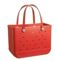 Silicone Tote hot Bag - Large, Waterproof Durable, Pink hot Blue Candy Colors, for Travel, Cosmetics, Beach & More