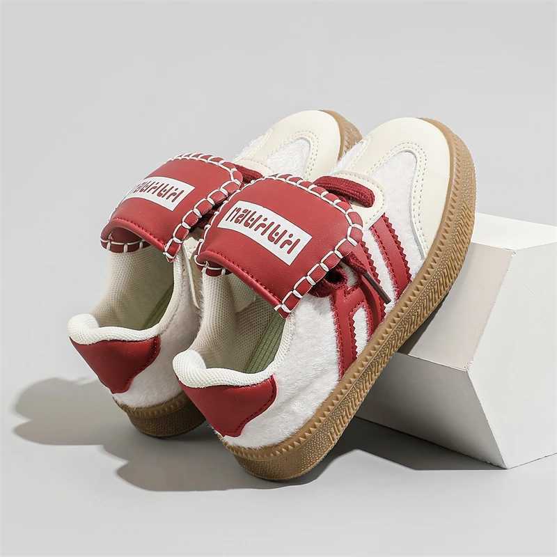 Sneakers Childrens Casual Sneakers 3-18 Years Old Leopard Boys Girls Single Shoes Four Seasons Red Soft Non-slip Kids De Training Shoes H241220