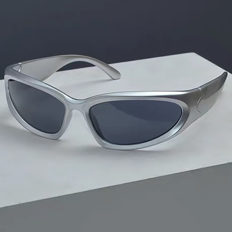 Y2k New Punk Sports Sunglasses For Men Women Luxury Brand Designer Sun Glasses Men's Fashion Vintage Shades UV400 Goggle Eyewear CAVALLO BIANCO C