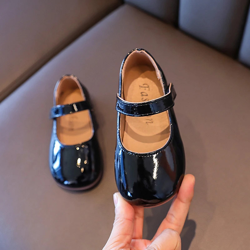 Princess Girls Shoes Kids Leather Shoes For Medium Big Girl Children Casual Flats Floral Flowers Shoes For Wedding Birthday Show 241220