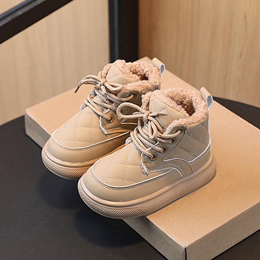 Kids Snow Boots for Boys Girls High Quality Winter Plus Plush Warm Waterproof Children Cotton Sport Shoes Kidsnest Sneakers Baby Ankle Snow Boots 21 -