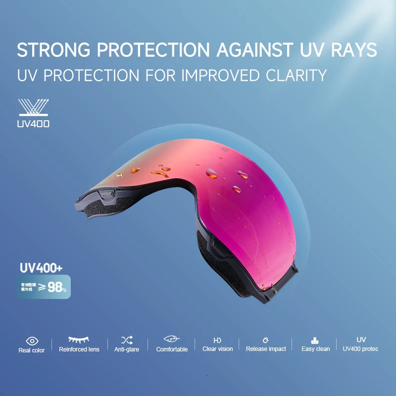 Professional Ski Goggles Magnetic Anti-fog Lenses Snow glasses Skiing For Men And Women Equipment Snowboard 241219