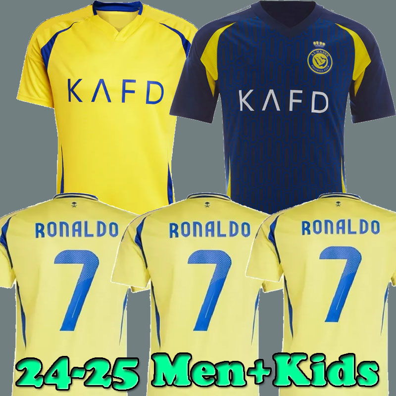 24 25 Al Nassr FC soccer jerseys Ronaldo Mane 2024 Al Hilal Ruben Shirts 2025 Al Ittihad Benzema Kante Fabinho Shirt Player fans men kids