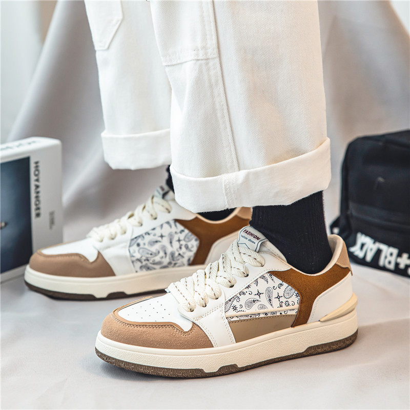 Men Casual Shoes Fashion Outdoor Wear Thick Sole NEW Low-top Trendy Korean Version Running Trainer Triple Brown Blue Green Free shipping