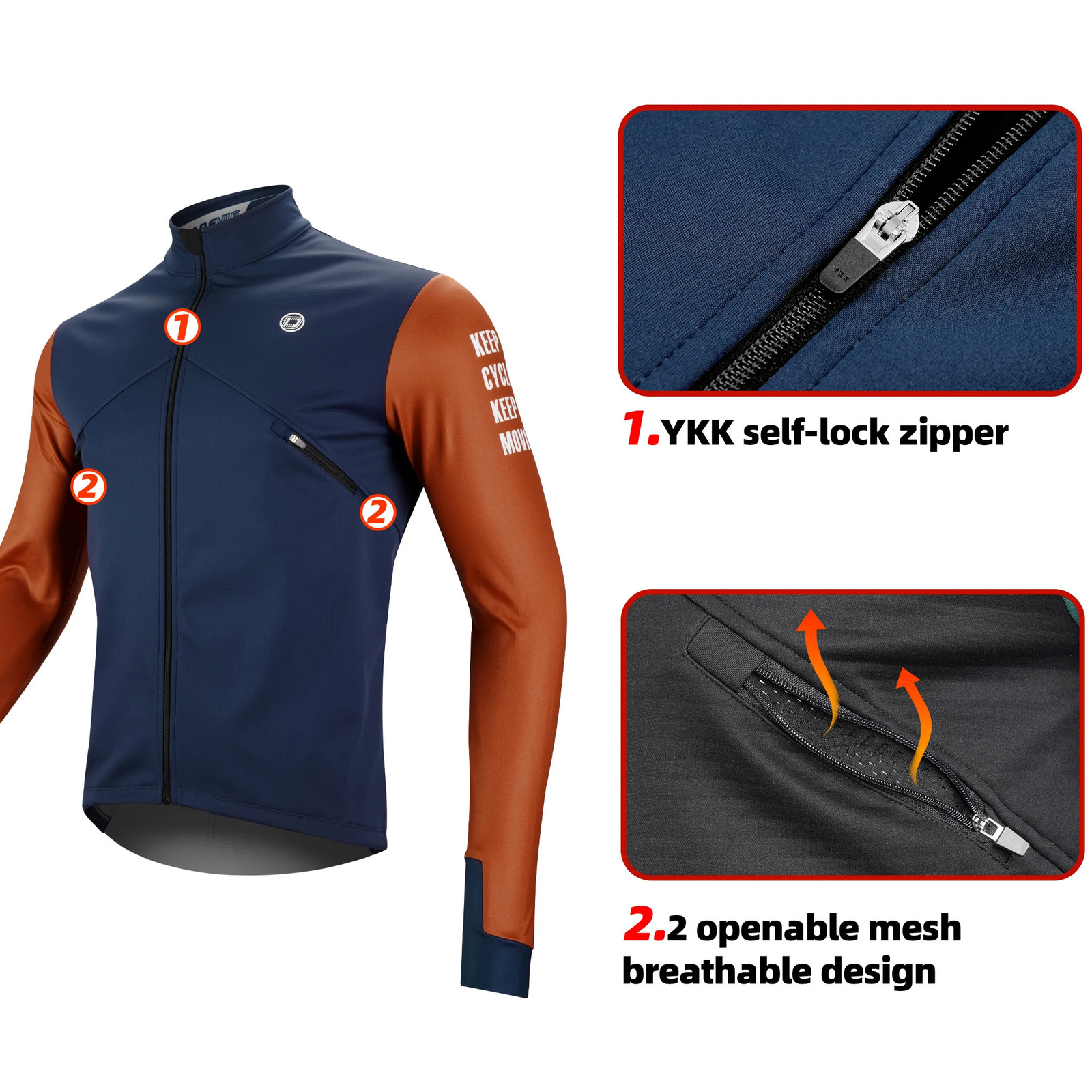 DAREVIE Cycling Mens Jacket WindProof Fleece Pro Cycling Jackets Longsleeve Warm Soft Brushed Pro Breathable Bicycle Clothing 241220