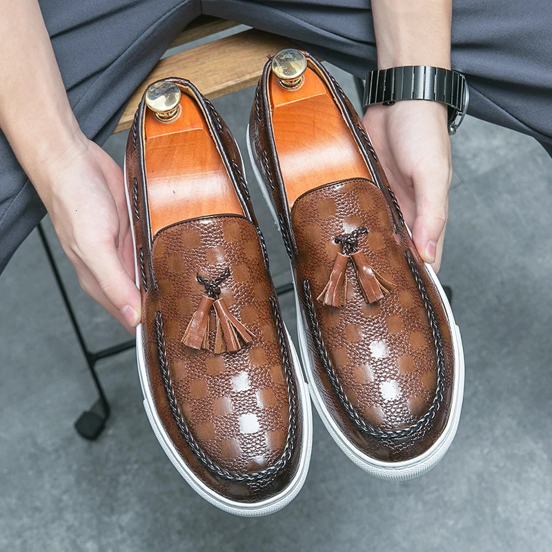 Leather Shoes Casual Business Shoes for Men Dress Tenis De Hombre Moccasins Mokasin Tenis Caballero er 241220