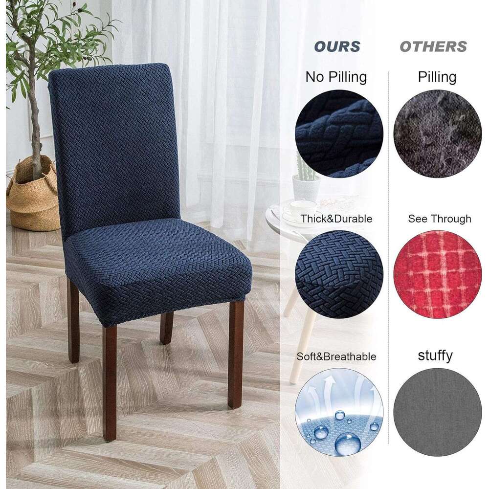 Genina for Room Dining Slipcovers Stretch Kitchen Parsons Chair Covers