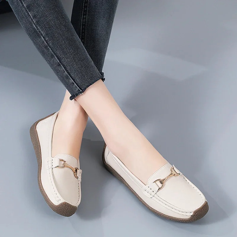 Womens Flat Shoes Comfortable Womens Shoes Classic Female Casual Shoes Slip on Warm Moccasins Zapatos Para Mujeres 241219