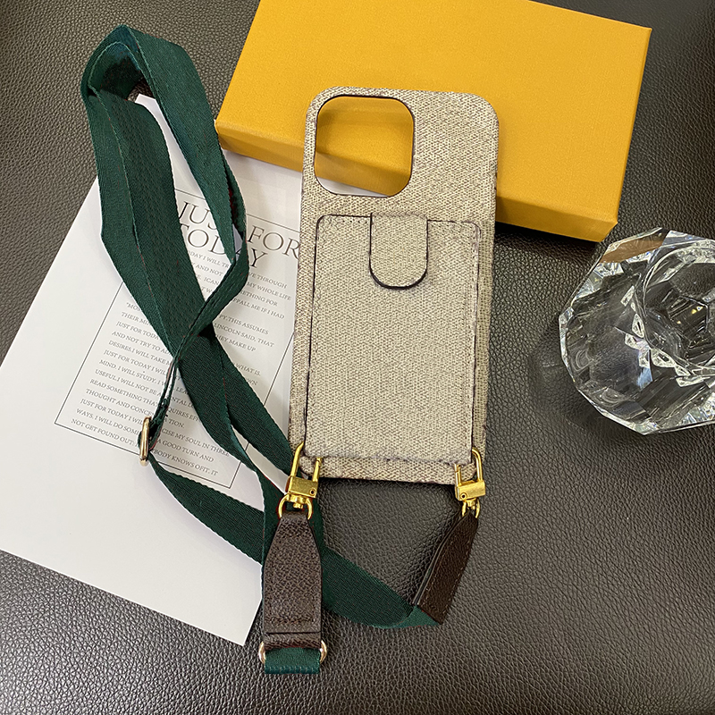 Luxury Leather Wallet Designer Phone Case for iPhone 16 15 Samsung S25 S24 Crossbody Strap Card Holder Magnetic Tab Closure Lens Bump Hardwares B