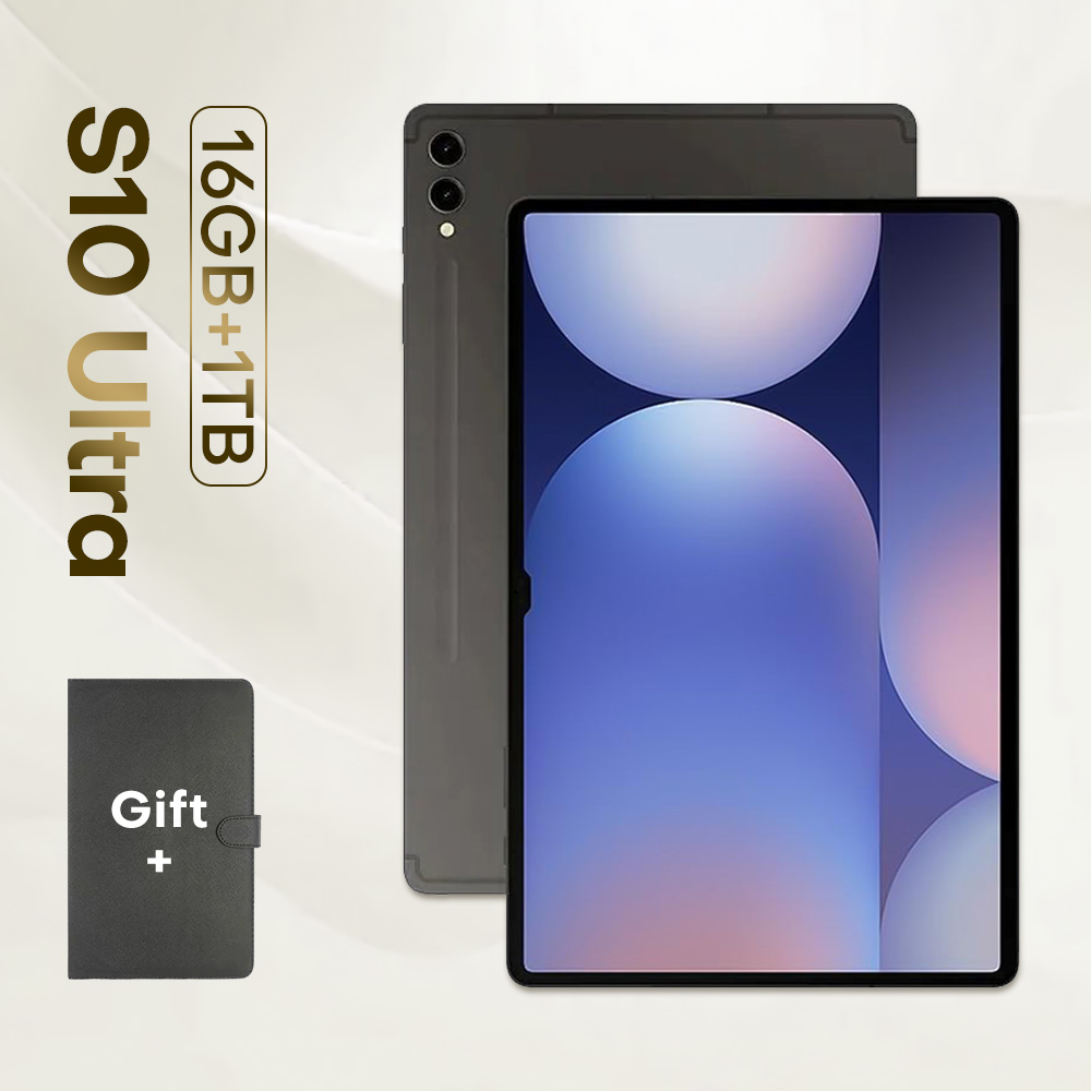 S10 Ultra 11-inch latest tablet Android SIM Dual Standby large screen touch mobile computer two in one gold black