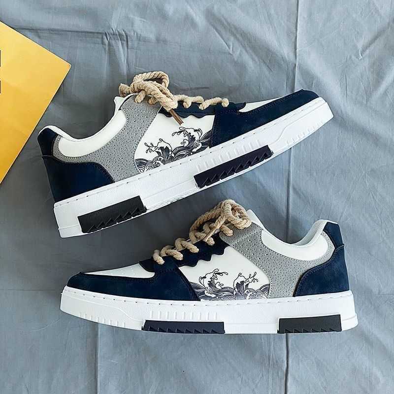 NXY Mens Summer Breathable White Shoes Mens Trendy Versatile Cloth Shoes Thick Soled Sports and Leisure Board Shoes Trendy Shoes