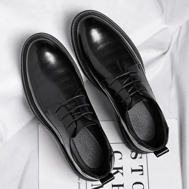 Men Dress Shoes Business Leather Shoes for Men Comfortable Pointed Social Shoes Male Brown Casual Wedding Shoes 241220