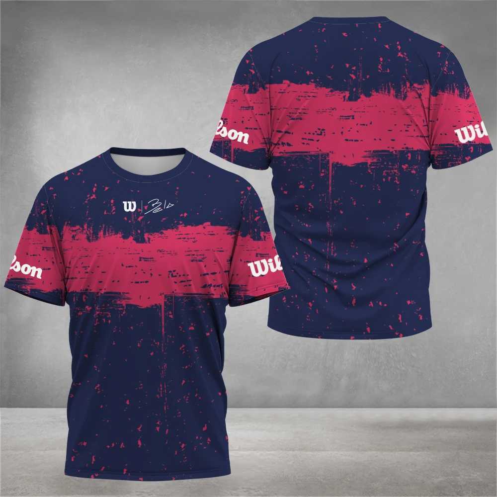 2025 Summer Mens Tennis T-shirt Comfortable Breathable Speed Drying Sports T-shirt Neutral Short Sleeve Badminton Basketball z2507017T8F