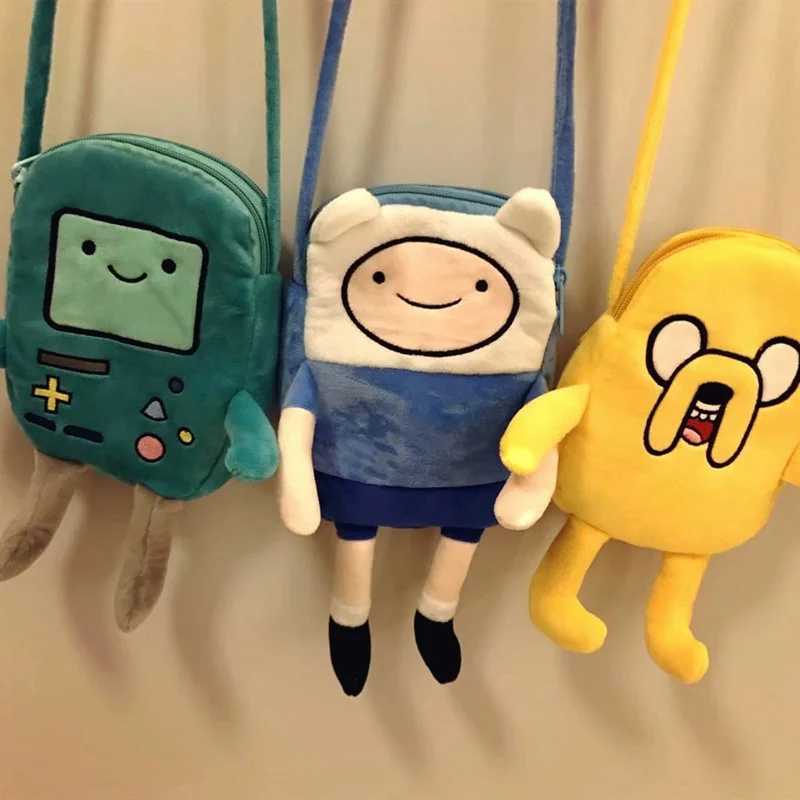 Finn Jake Figure Crossbody Bag Swag Rap Plush Coin Bag Phone Bag Anime Advanture Robert BMO Bag Stuffed Toys For Children GiftXJ241219