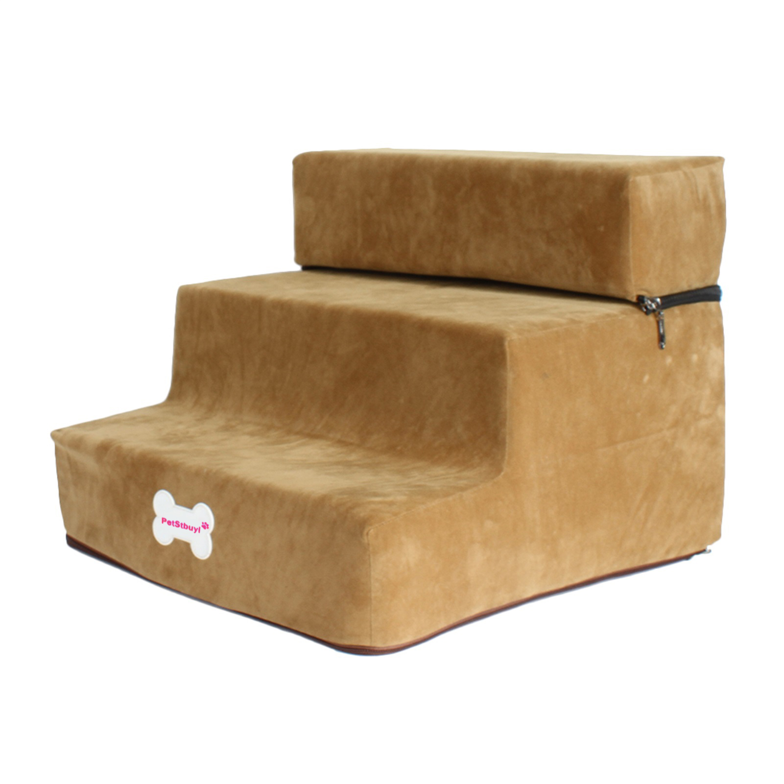 3 Tiers Steps Pet Dog Stairs Step Flannel Dog Detachable Three-Story Staircase Assembly Removable Wash Stairs Ladder Dog Stairs