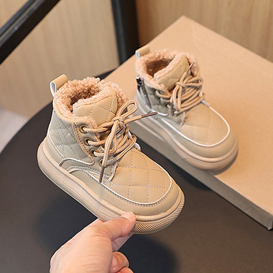 Kids Snow Boots for Boys Girls High Quality Winter Plus Plush Warm Waterproof Children Cotton Sport Shoes Kidsnest Sneakers Baby Ankle Snow Boots 21 -