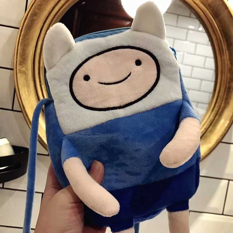 Finn Jake Figure Crossbody Bag Swag Rap Plush Coin Bag Phone Bag Anime Advanture Robert BMO Bag Stuffed Toys For Children GiftXJ241219