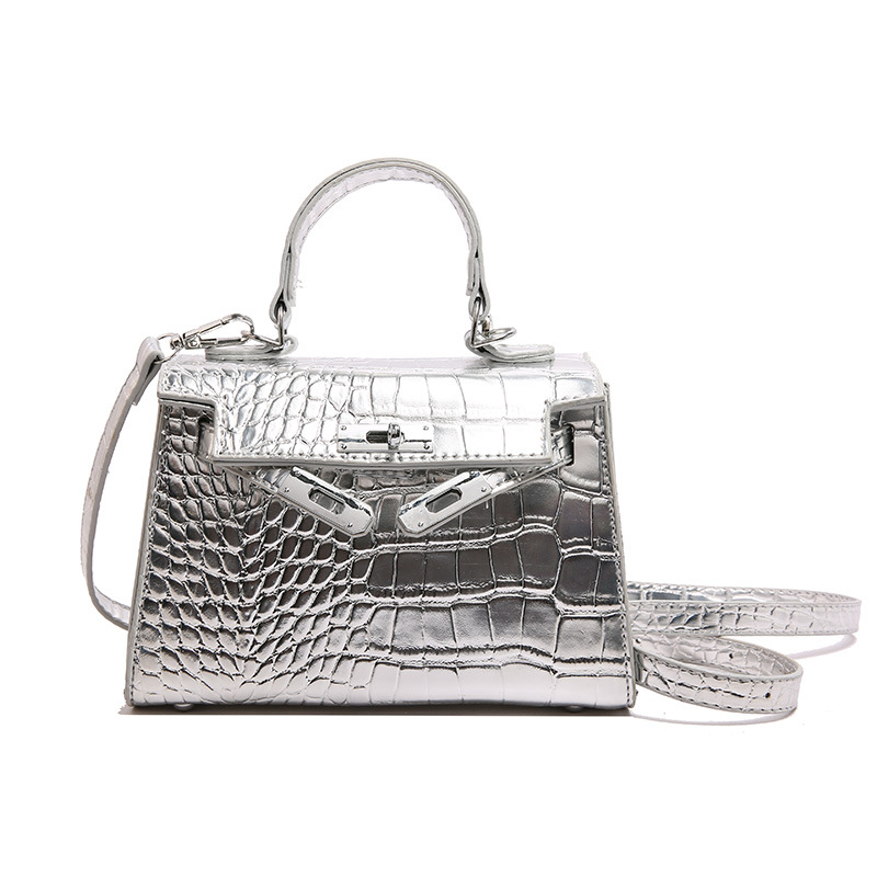 Hot new free shipping designer bags for womens black green sliver gold white Fashionable hand-held small square bag single shoulder crossbody bag