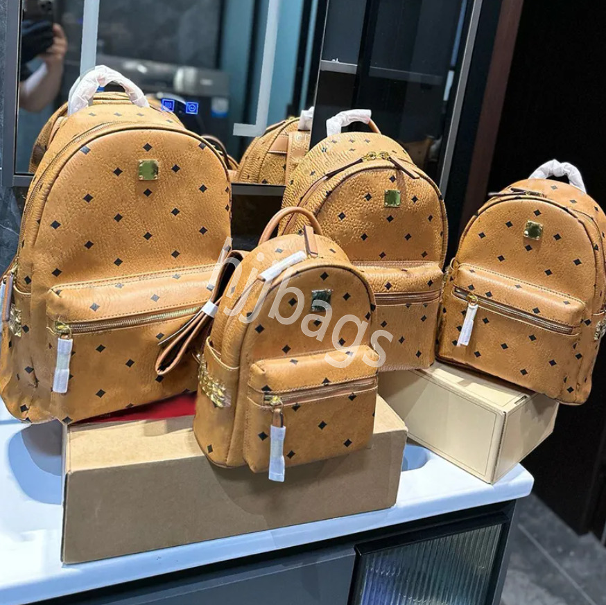 Men Women Backpacks School Bag Size L M S Back Pack Multiple Pockets Large Capacity Bag Designer Backpack Classic Letter Print Cowhide Leather Zipper Open Handbag