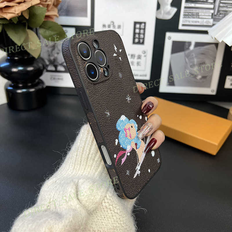 Luxury Designer phone cases iPhone 16 15 14 plus 13 12 11 Pro max 13Pro 14Pro luxury highend leather anti fall personalized fully wrapped couple men and women case