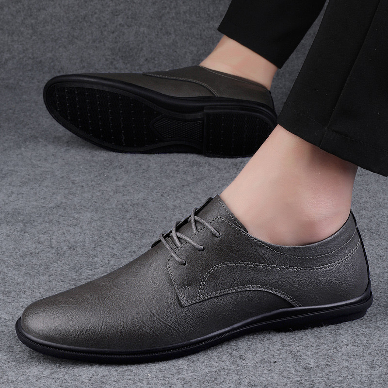 Quality High Brand Genuine Leather New Office Business Formal Cotton Men's Driving Shoes Soft Soles 7e16