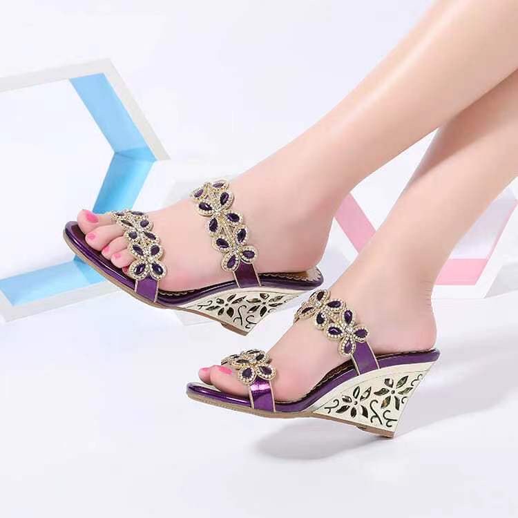 2025 new Sandals Latest Green African Pump High Heels Italian Wedding Elegant Women's Summer Skating Shoes 230506