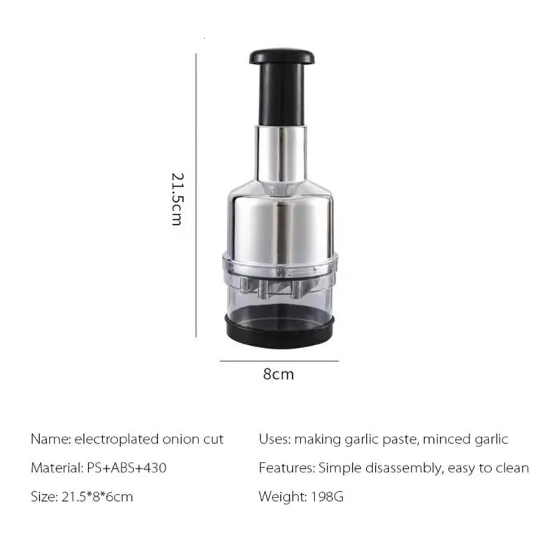 1 multifunctional manual press food cutter onion nut grinder blender manual safe and efficient fruit and vegetable chopper kitchen tool 241220