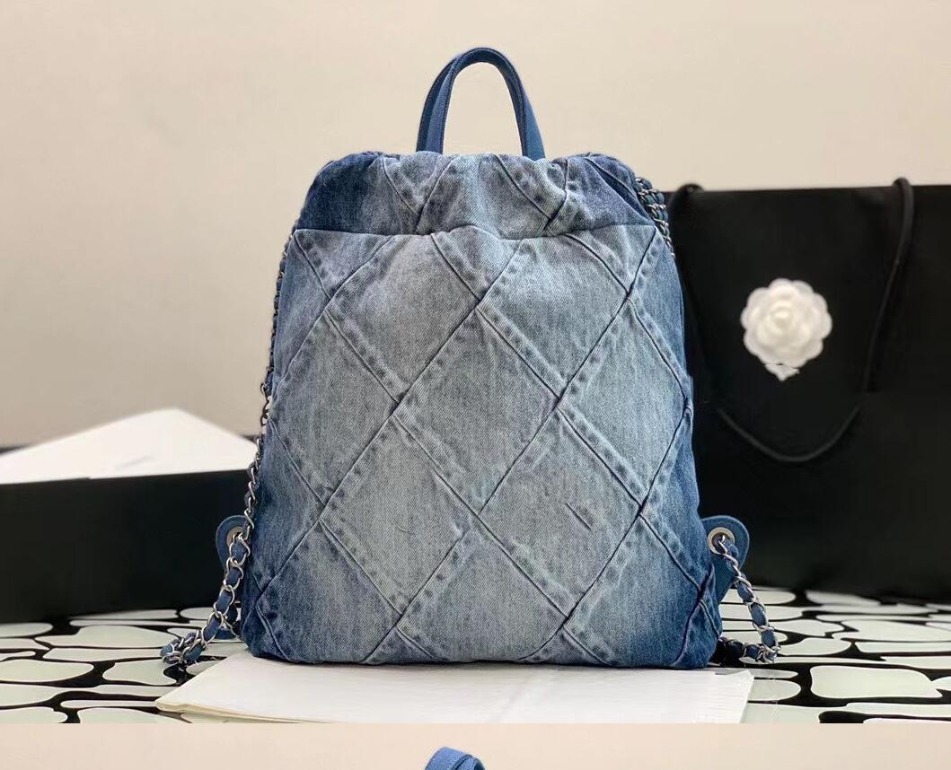 10A Mirror Quality designers Mini Bucket Bags 22 handbag shopping bag Calfskin Quilted Tote Black Purse Womens Shoulder Sier Chain Bag CC