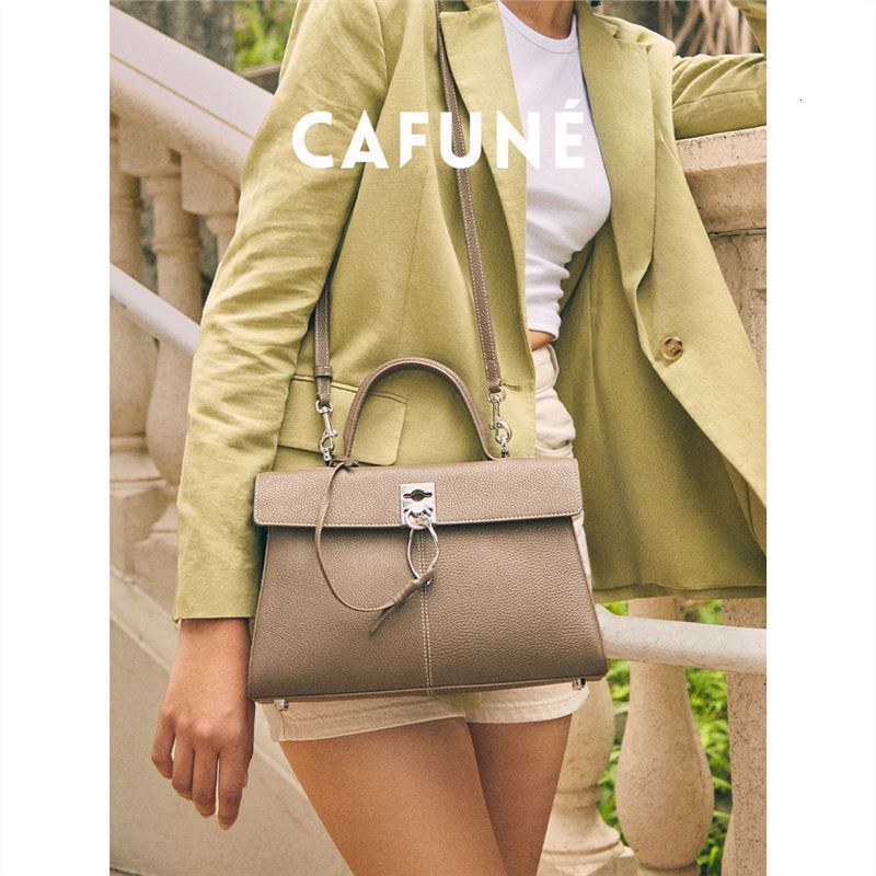 Bag CAFUNE Niche Bag For Women With High-End Texture, Stance Bag, Large Cowhide Document Commuting Bag, Handbag