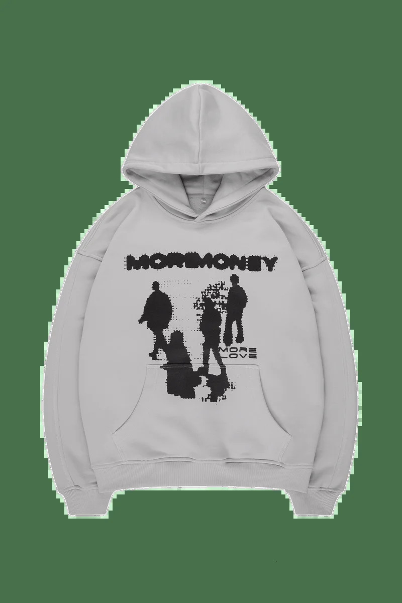 Streetwear Hoodie Sweatshirt Y2K Hip Hop Gothic Graphic Print Oversized Men Women Haruku Casual Pullover Clothes 241217