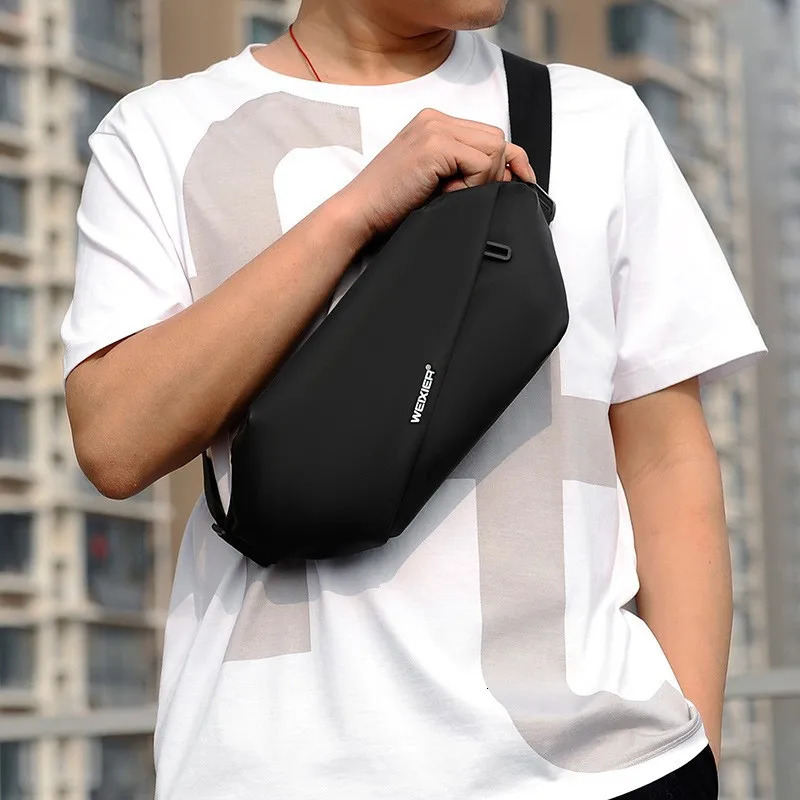 Outdoor Man Belt Pouch Sports Mens handbag Casual Cycling Small Waist Pack Crossbody Bag Shoulder Bag Mens Crossbody Ches 241214
