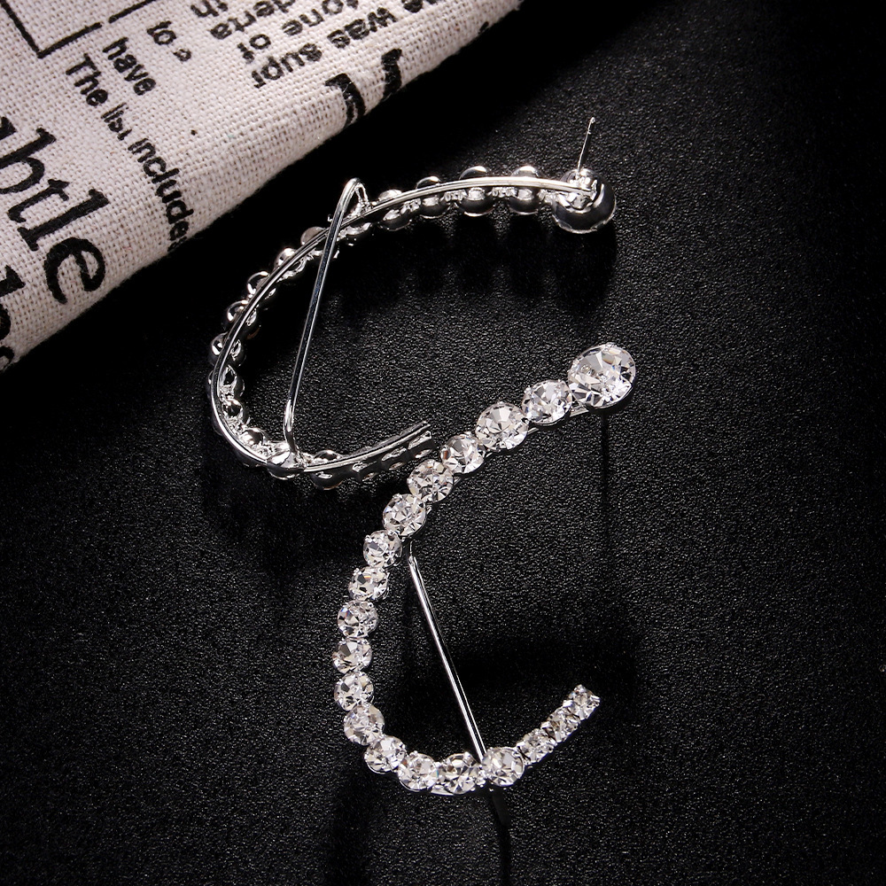 2025 Women Fashion Accessories Ear Cuff Luxury Jewelry 925 Sterling Silver Gold Fill Full Round Cut 5A Cubic Zircon CZ Diamond Gemstones Party Eternit