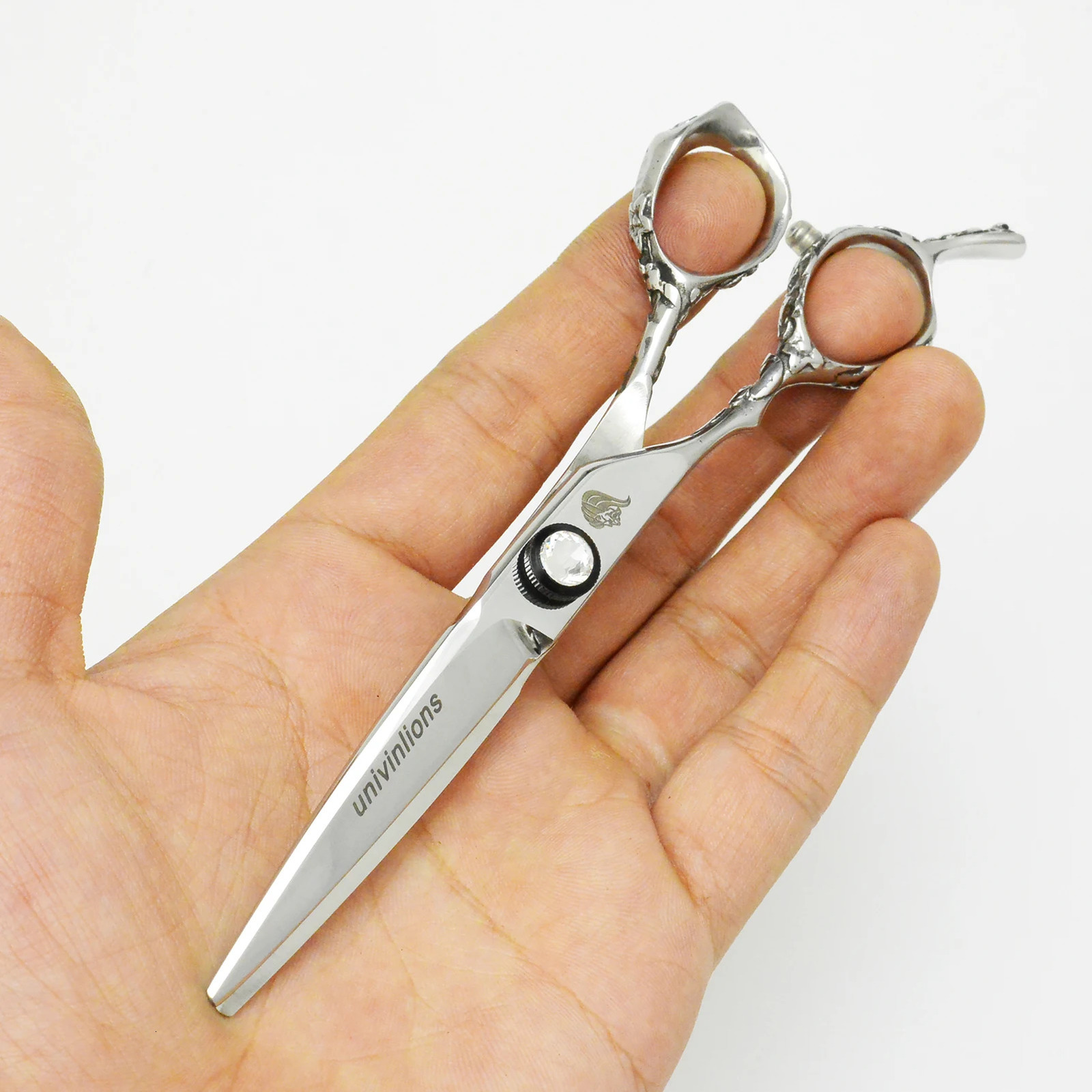 Univinlions 6 Left Handed Hairdressing Scissors Left Hand Hair Scissors for Salon 440C Barber Left Cutting Lefty Haircut Shears 241219 S2563