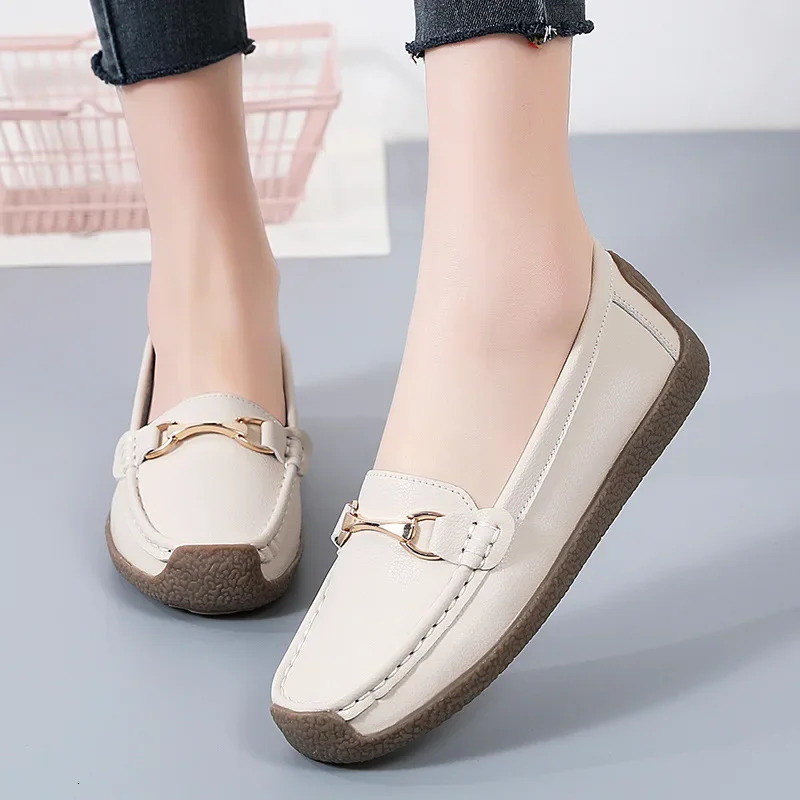 Womens Flat Shoes Comfortable Womens Shoes Classic Female Casual Shoes Slip on Warm Moccasins Zapatos Para Mujeres 241219