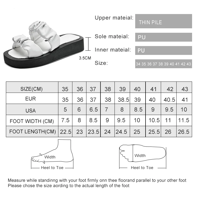 AIYUQI Women's Summer Slippers Large Size Solid Color Comfortable Open Toe Beach Shoes Women Flat Slippers