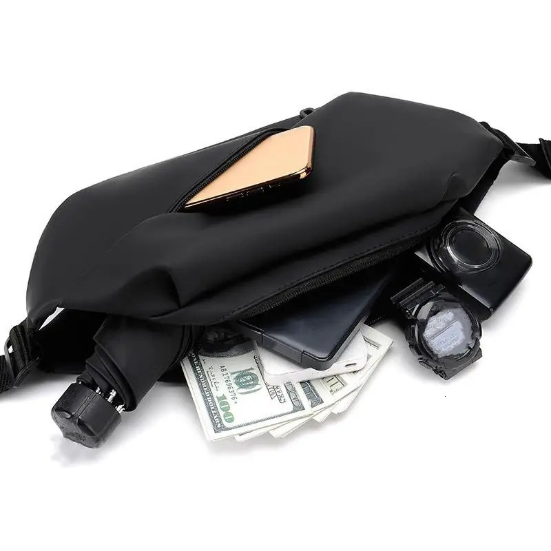 Outdoor Man Belt Pouch Sports Mens handbag Casual Cycling Small Waist Pack Crossbody Bag Shoulder Bag Mens Crossbody Ches 241214