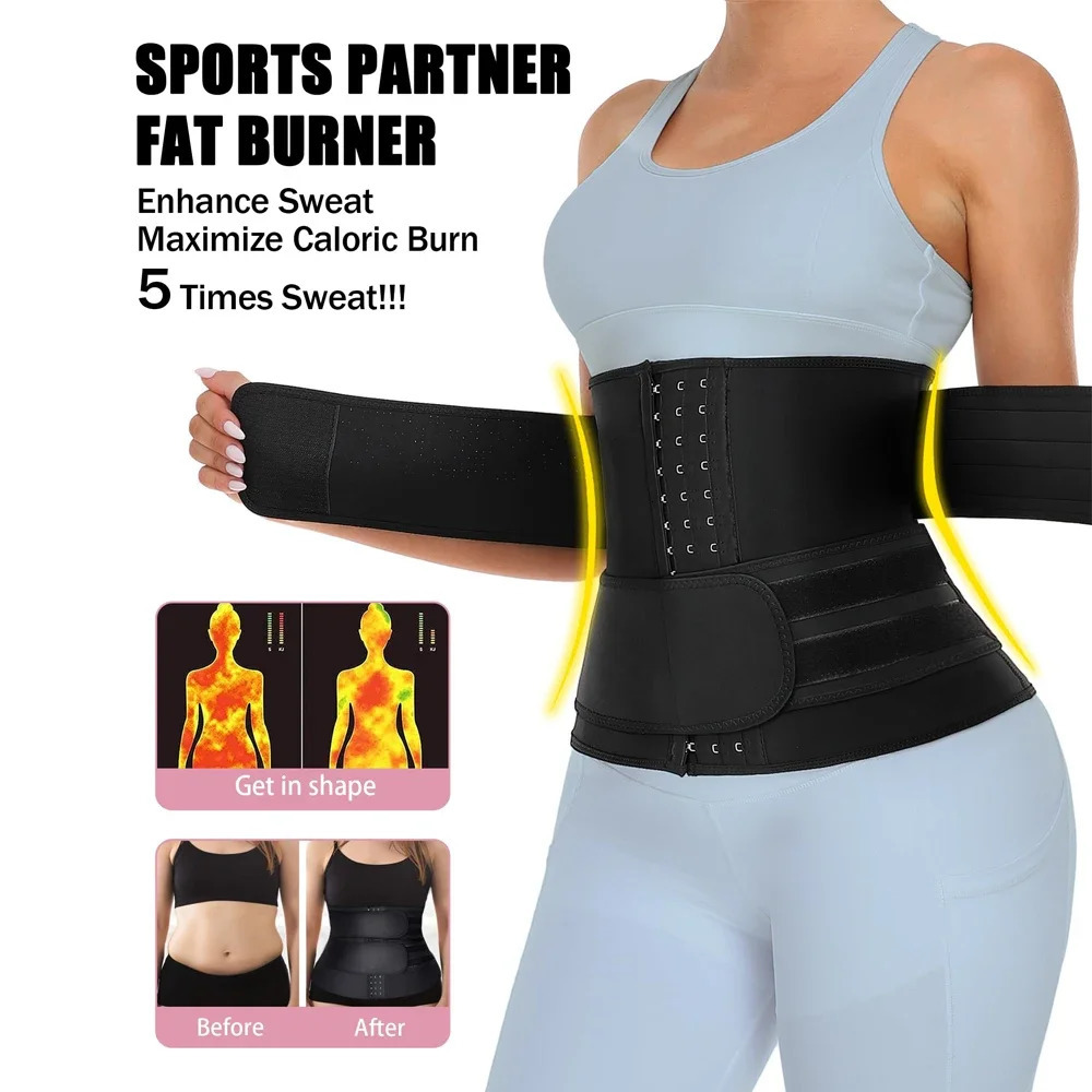 Men Sauna Sweat Waist Trainer Shapewear Cinchers Slimming Belly Girdle Abdominal Shaper Belt Tummy Control Trimmer Corset 241219
