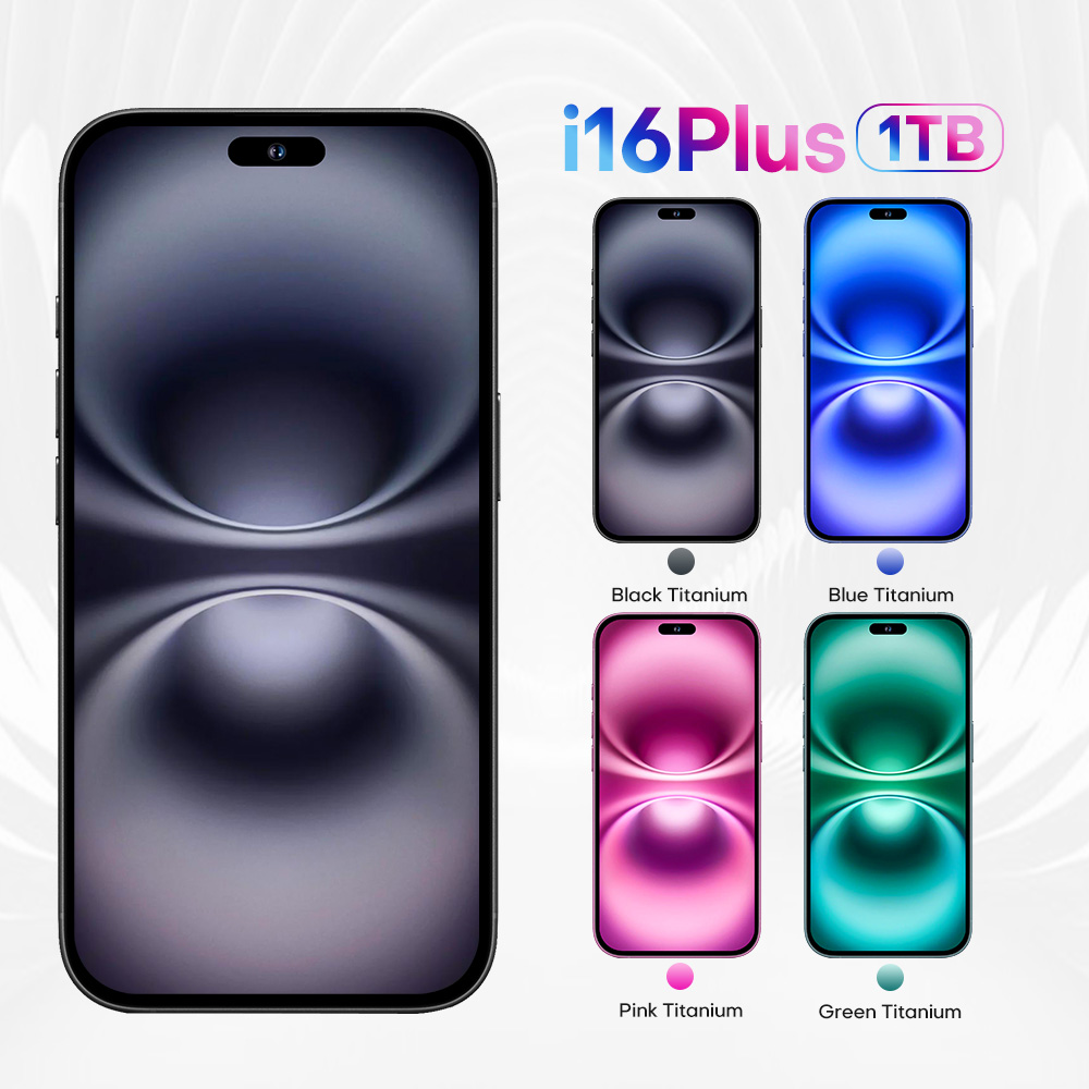 New i16 Pro High-end Mobile Phone 7.3 HD Screen Smartphone 5G 64-bit Octa-core Android 13 Mobile Phone 256GB 512GB 1TB dual SIM card